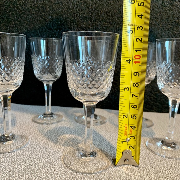 Mid-Century Modern Crystal Stemware Barware Cordial - set of 6 - Picture 5 of 5